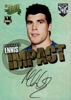 2010 NRL Champions - Impact Signature Gold #IS7 Michael Ennis Front